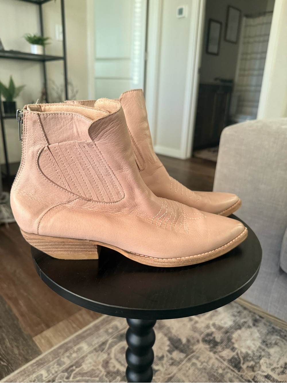 Silent D Puly Western Boots Blush Pink EU 39 US 8.5